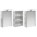 Set dulap baie cu raft 3 pcs 126 x 16 x 62.5 cm Lemn compozit - WALTI WALTI