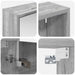 Set dulap baie cu raft 3 pcs 126 x 16 x 62.5 cm Lemn compozit - WALTI WALTI
