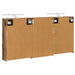 Set dulap baie cu raft 3 pcs 126 x 16 x 62.5 cm Lemn compozit - WALTI WALTI