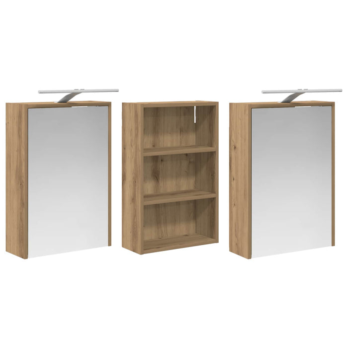 Set dulap baie 3 buc. 126 x 16 x 62.5 cm Lemn prelucrat WALTI