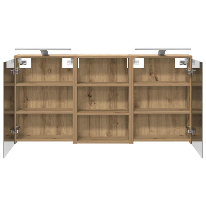 Set dulap baie 3 buc. 126 x 16 x 62.5 cm Lemn prelucrat WALTI