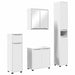 Set de mobilier pentru baie cu sertar 4 pcs Alb Lemn compozit - WALTI WALTI