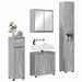 Set de mobilier pentru baie 4 pcs Gri Sonoma Lemn compozit - WALTI WALTI