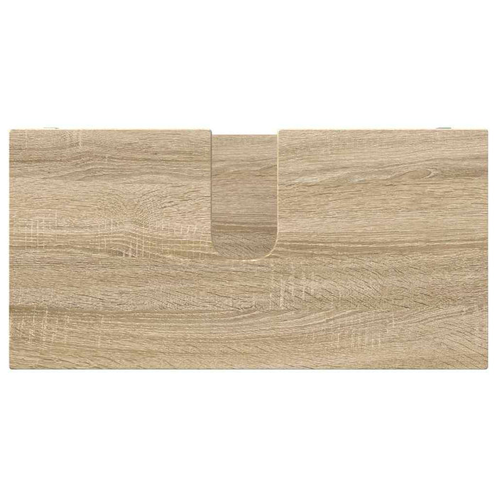 Set de mobilier pentru baie 3 pcs Stejar Sonoma Lemn compozit WALTI