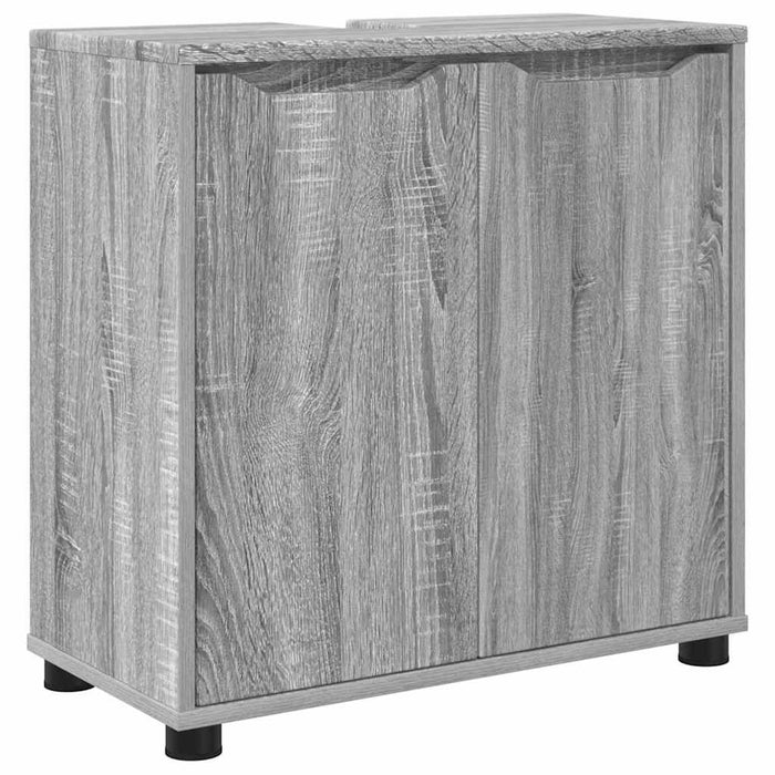 Set de mobilier pentru baie 3 pcs Gri Sonoma Lemn compozit - WALTI WALTI