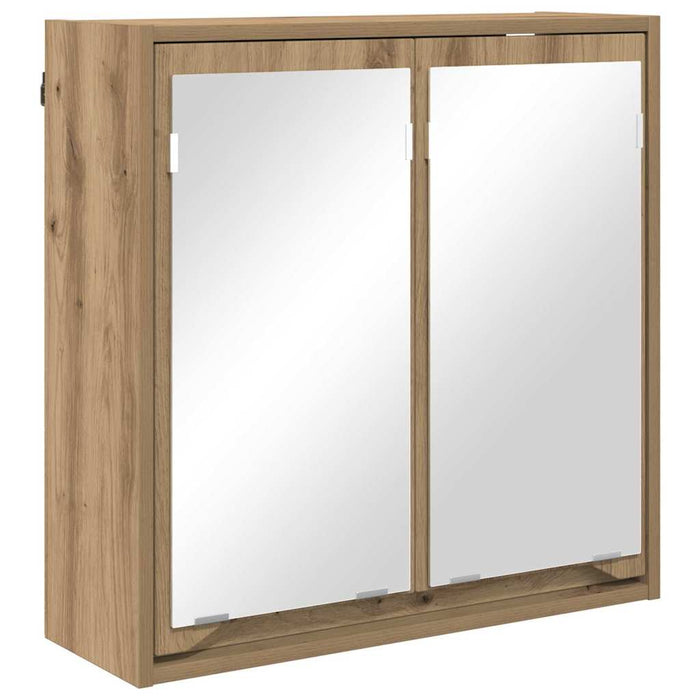 Set de mobilier pentru baie 3 buc. Stejar Artizanal WALTI