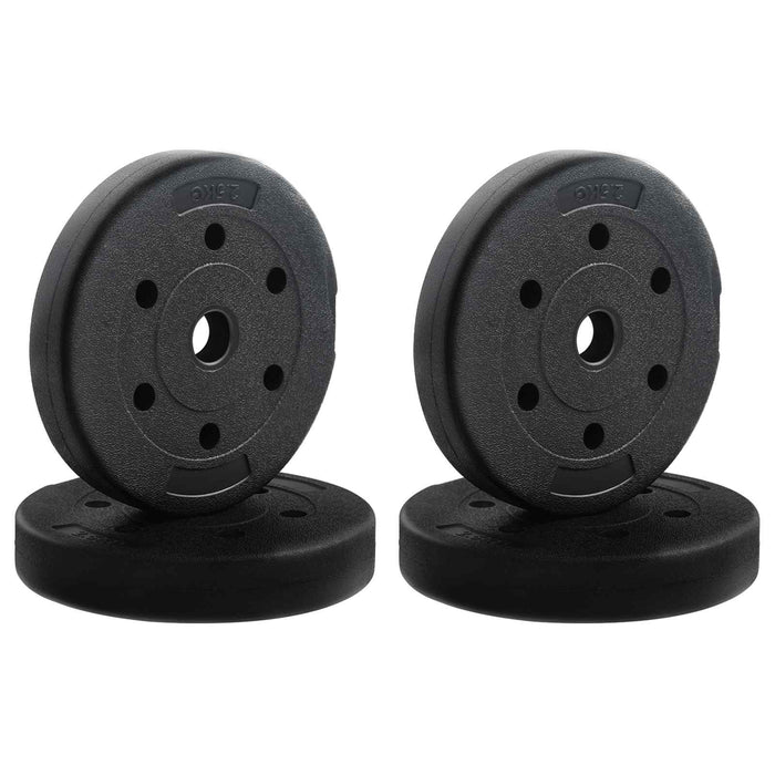 Set de Haltere 4 în 1 Negru și roșu 121 x 19,5 x 19,5 cm WALTI