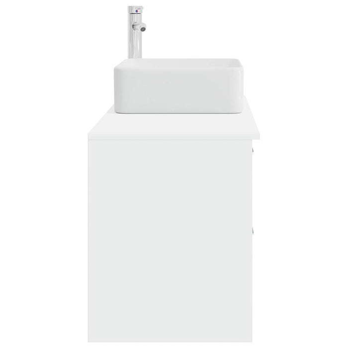 Set de mobilier pentru baie 2 pcs Alb Lemn prelucrat WALTI