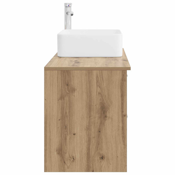 Set de mobilier pentru baie 2 pcs Stejar Artizanal WALTI