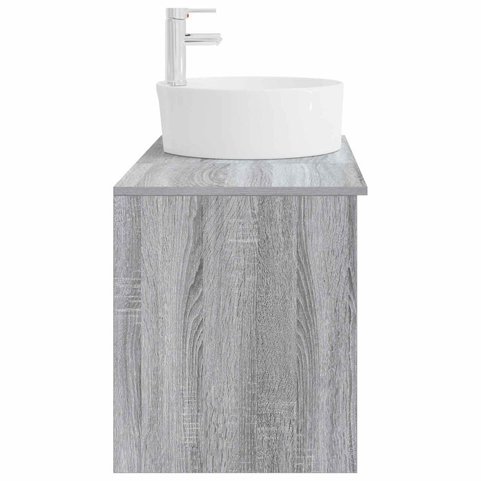 Set de mobilier pentru baie 2 pcs Sonoma gri Lemn prelucrat WALTI