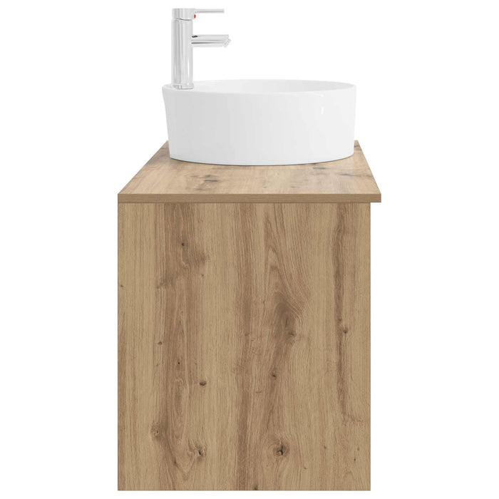 Set de mobilier pentru baie 2 pcs Stejar Artizanal WALTI