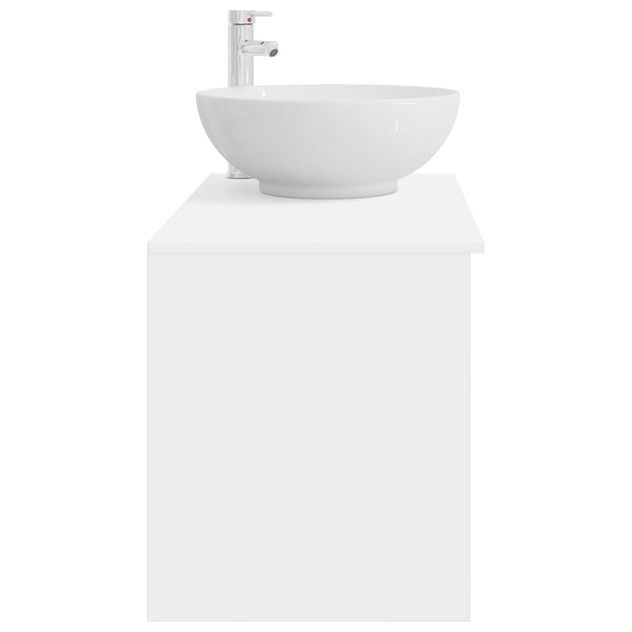 Set de mobilier pentru baie 2 pcs Alb Lemn prelucrat WALTI