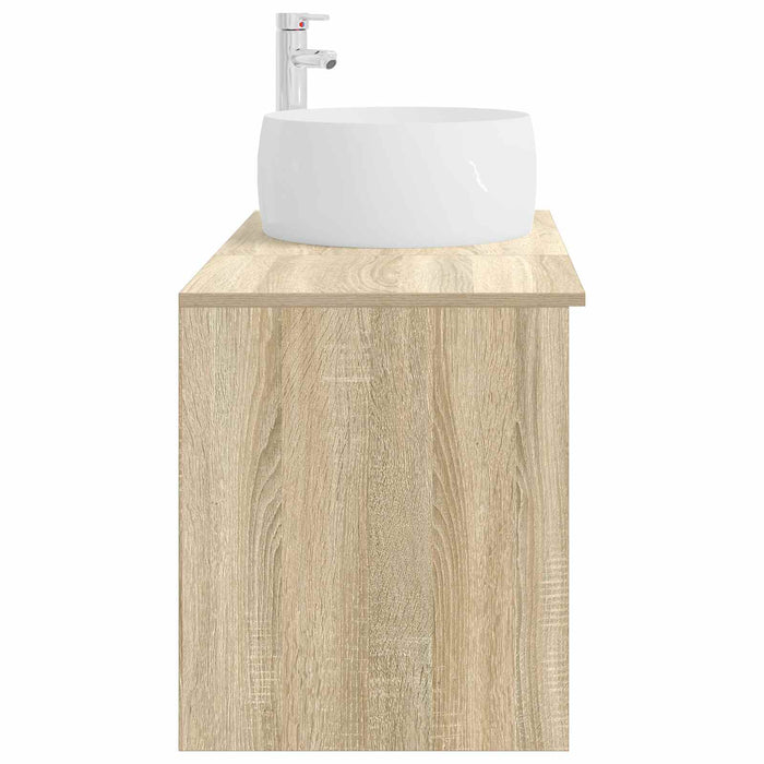 Set de mobilier pentru baie 2 pcs Stejar Sonoma Lemn prelucrat WALTI