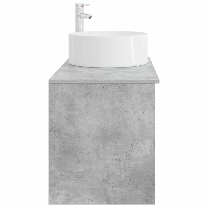 Set de mobilier pentru baie 2 pcs Gri Beton Lemn prelucrat WALTI