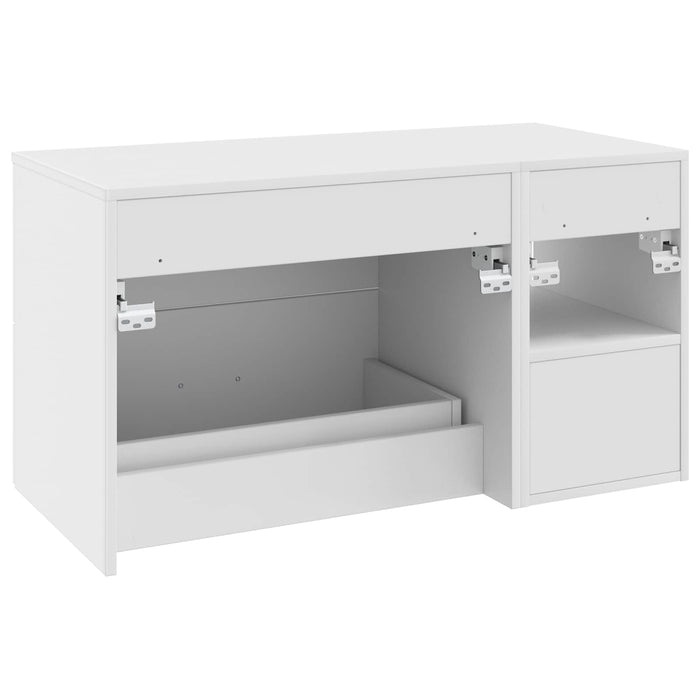 Set de mobilier pentru baie 2 pcs Alb Lemn prelucrat WALTI