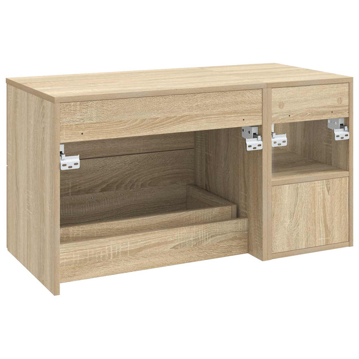 Set de mobilier pentru baie 2 pcs Stejar Sonoma Lemn prelucrat WALTI