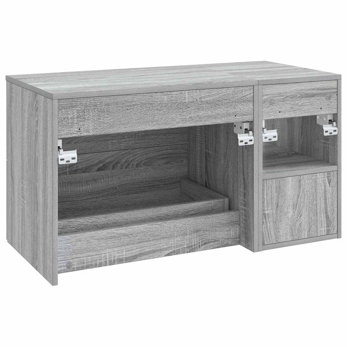 Set de mobilier pentru baie 2 pcs Sonoma gri Lemn prelucrat WALTI