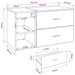 Set de mobilier pentru baie 2 pcs Sonoma gri Lemn prelucrat - WALTI WALTI