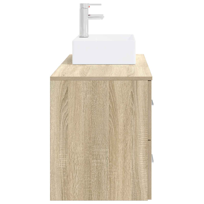 Set de mobilier pentru baie 2 buc. Stejar Sonoma Lemn prelucrat WALTI