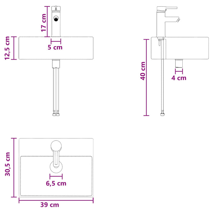 Set de mobilier pentru baie 2 buc. Lemn vechi Lemn prelucrat WALTI