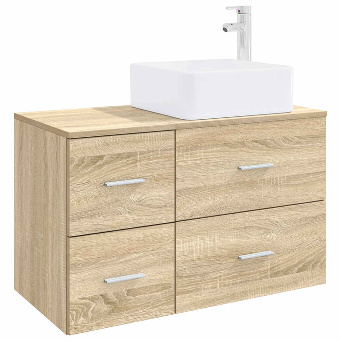 Set de mobilier pentru baie 2 buc. Stejar Sonoma Lemn prelucrat WALTI
