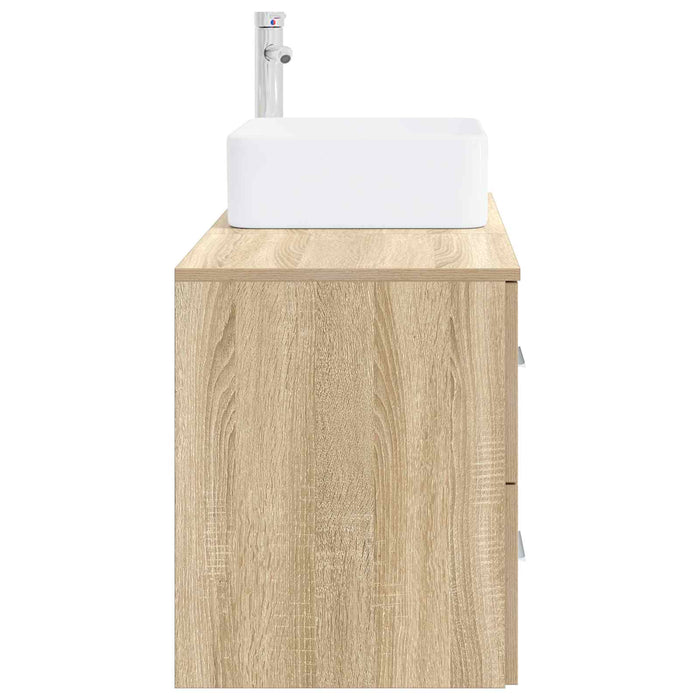 Set de mobilier pentru baie 2 buc. Stejar Sonoma Lemn prelucrat WALTI