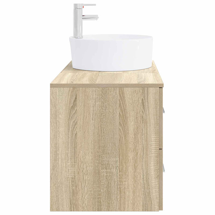 Set de mobilier pentru baie 2 buc. Stejar Sonoma Lemn prelucrat WALTI