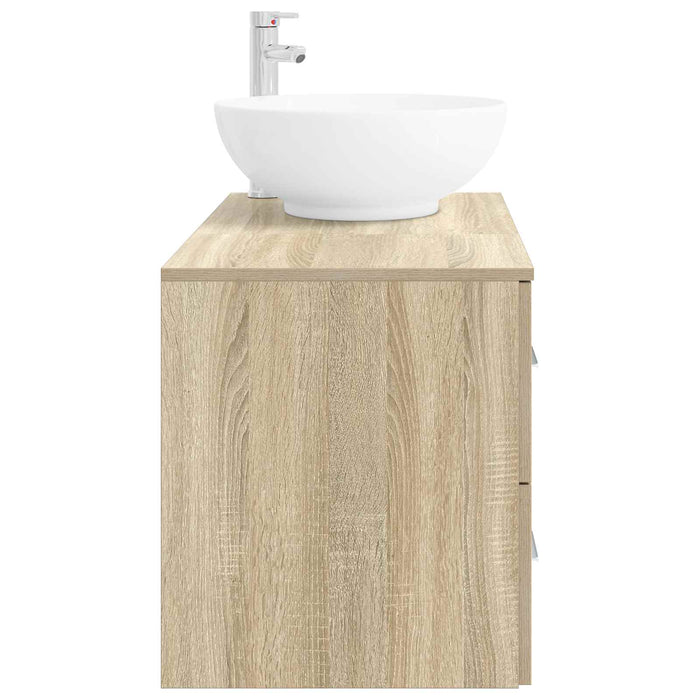 Set de mobilier pentru baie 2 buc. Stejar Sonoma Lemn prelucrat WALTI