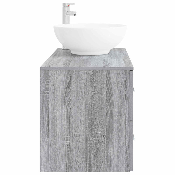 Set de mobilier pentru baie 2 buc. Sonoma gri Lemn prelucrat WALTI