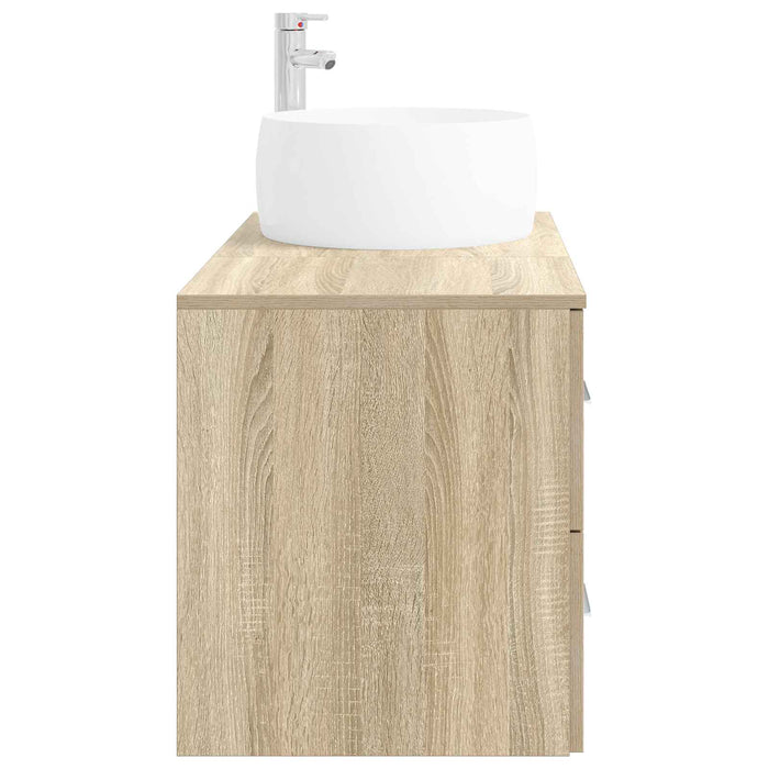 Set de mobilier pentru baie 2 buc. Stejar Sonoma Lemn prelucrat WALTI