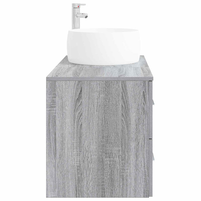 Set de mobilier pentru baie 2 buc. Sonoma gri Lemn prelucrat WALTI