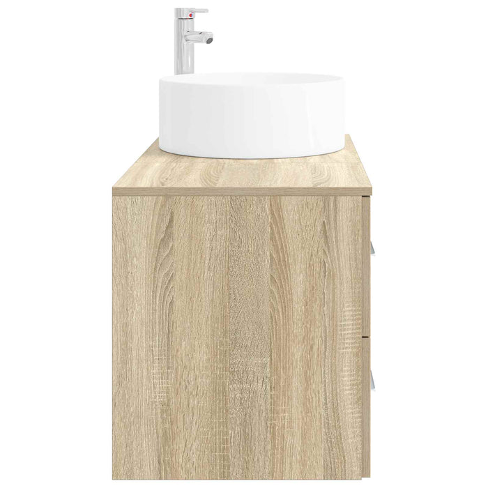 Set de mobilier pentru baie 2 buc. Stejar Sonoma Lemn prelucrat WALTI
