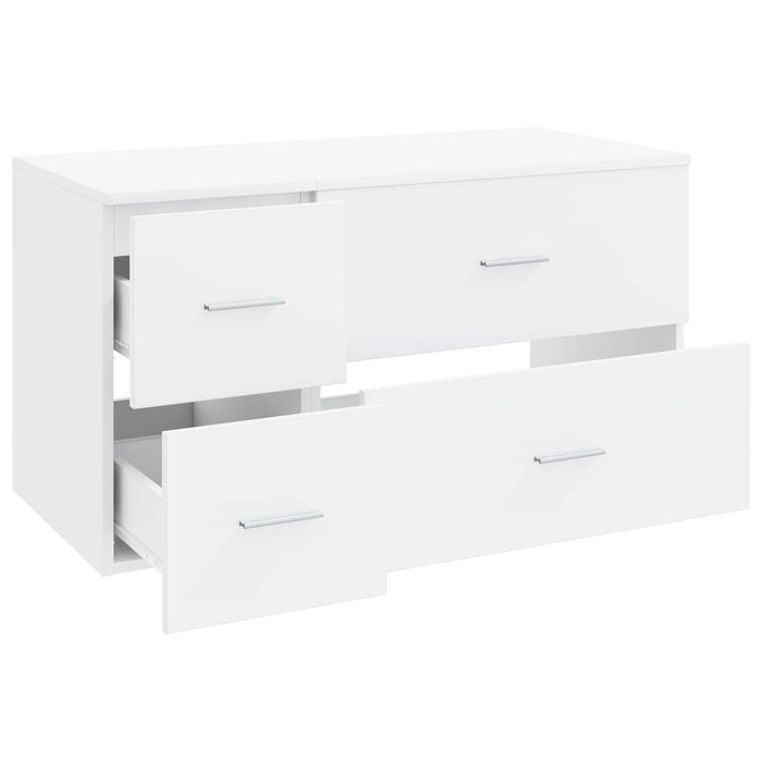 Set de mobilier pentru baie 2 buc. Alb Lemn prelucrat WALTI