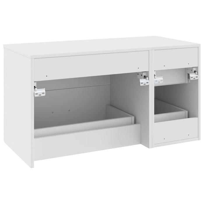 Set de mobilier pentru baie 2 buc. Alb Lemn prelucrat WALTI