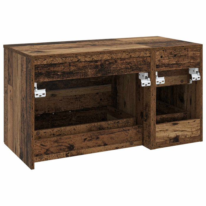 Set de mobilier pentru baie 2 buc. Lemn vechi Lemn prelucrat WALTI