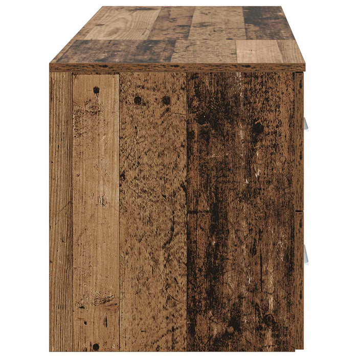 Set de mobilier pentru baie 2 buc. Lemn vechi Lemn prelucrat WALTI