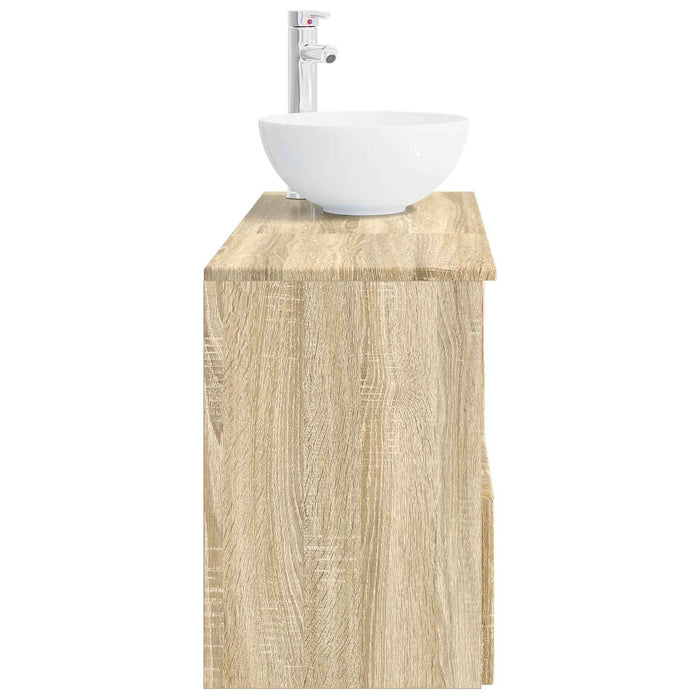 Set de mobilier pentru baie 2 buc. Stejar Sonoma Lemn prelucrat WALTI