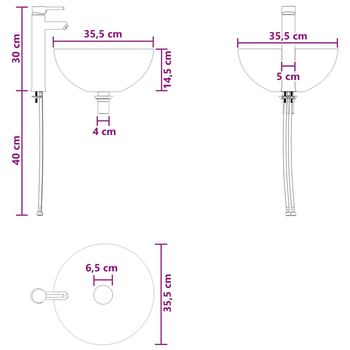 Set de mobilier pentru baie 2 buc. Sonoma gri Lemn prelucrat WALTI