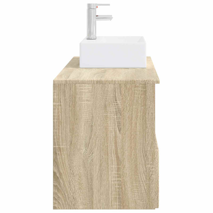 Set de mobilier pentru baie 2 buc. Stejar Sonoma Lemn prelucrat WALTI