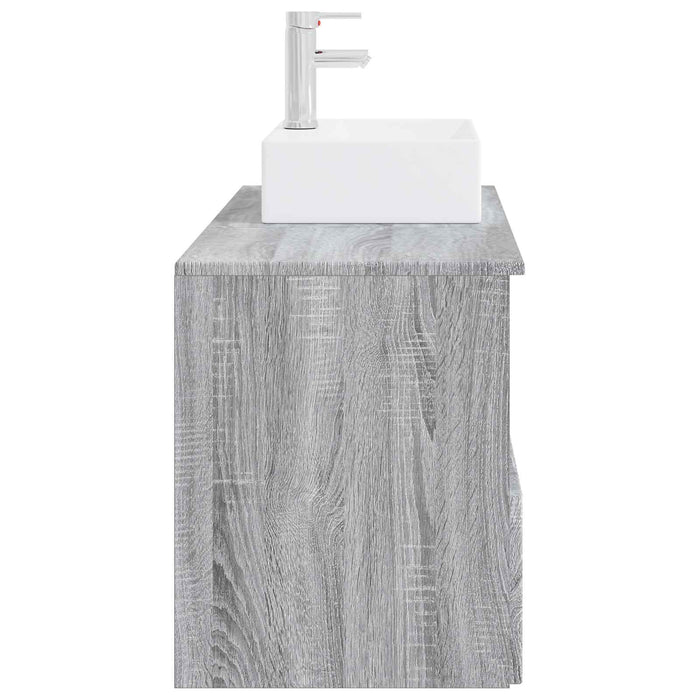 Set de mobilier pentru baie 2 buc. Sonoma gri Lemn prelucrat WALTI