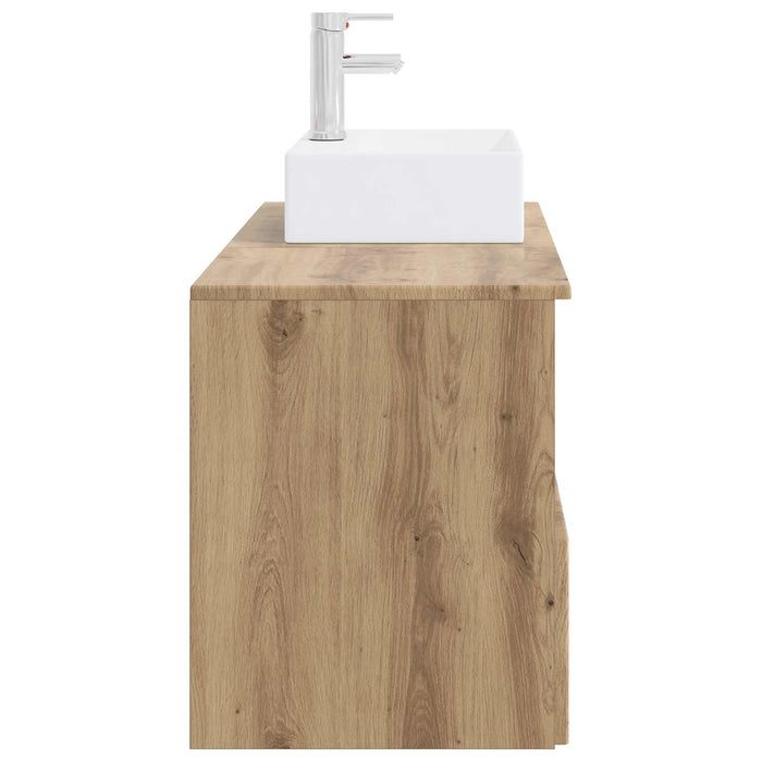 Set de mobilier pentru baie 2 buc. Stejar Artizanal WALTI