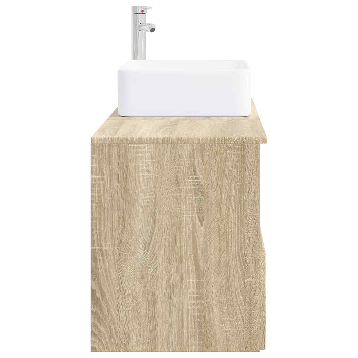 Set de mobilier pentru baie 2 buc. Stejar Sonoma Lemn prelucrat WALTI