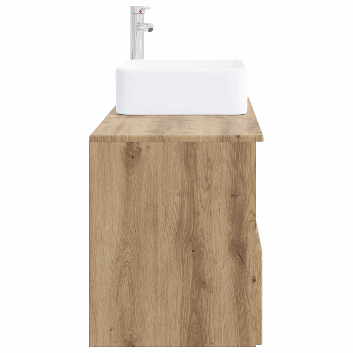 Set de mobilier pentru baie 2 buc. Stejar Artizanal WALTI
