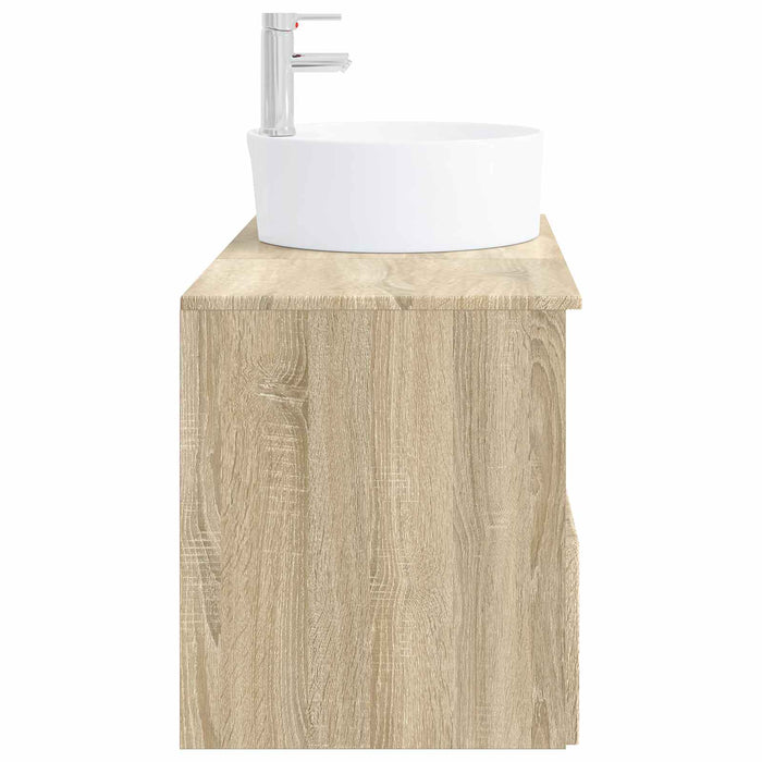Set de mobilier pentru baie 2 buc. Stejar Sonoma Lemn prelucrat WALTI