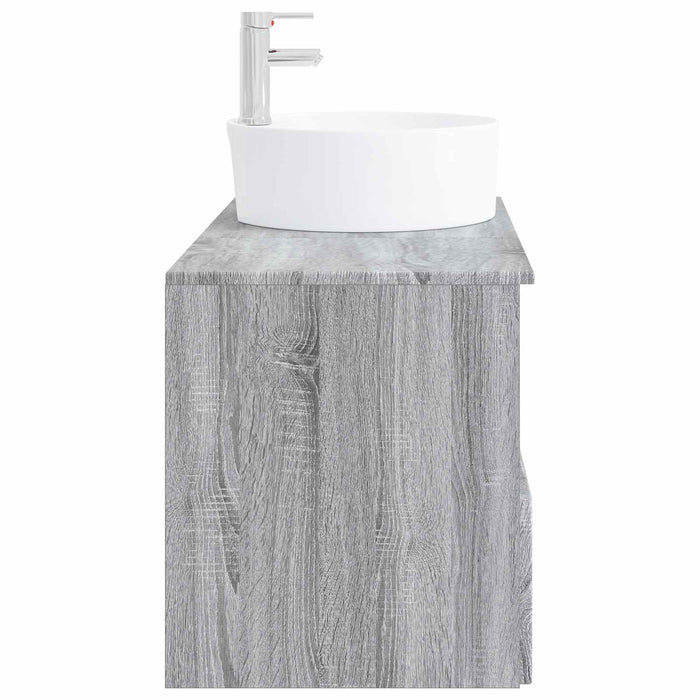 Set de mobilier pentru baie 2 buc. Sonoma gri Lemn prelucrat WALTI
