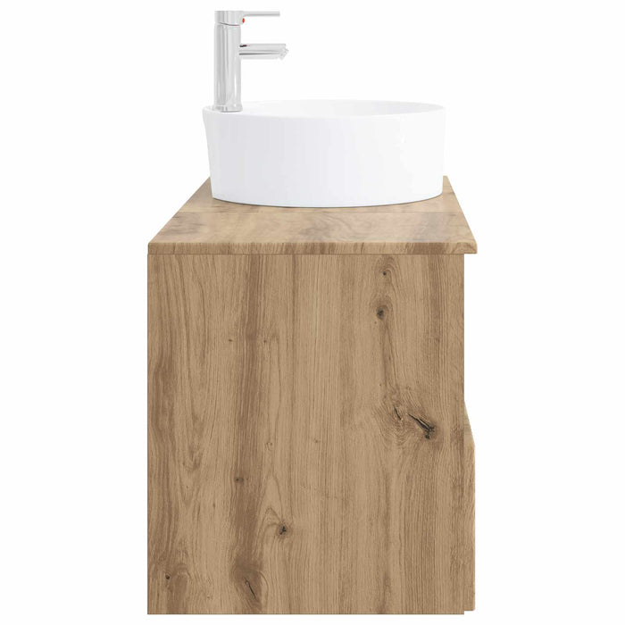 Set de mobilier pentru baie 2 buc. Stejar Artizanal WALTI