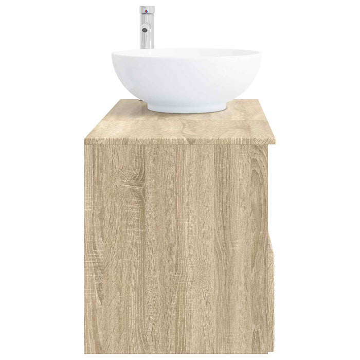 Set de mobilier pentru baie 2 buc. Stejar Sonoma Lemn prelucrat WALTI