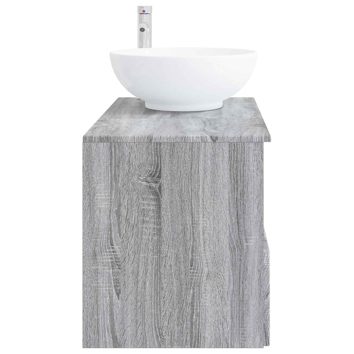Set de mobilier pentru baie 2 buc. Sonoma gri Lemn prelucrat WALTI