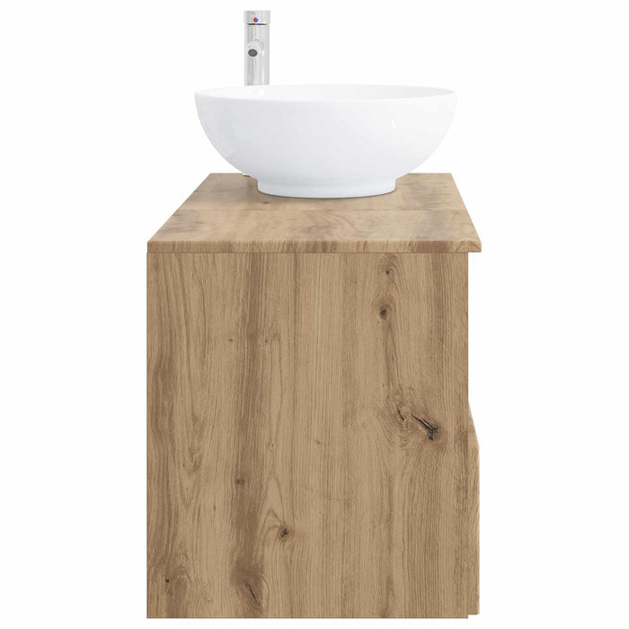 Set de mobilier pentru baie 2 buc. Stejar Artizanal WALTI