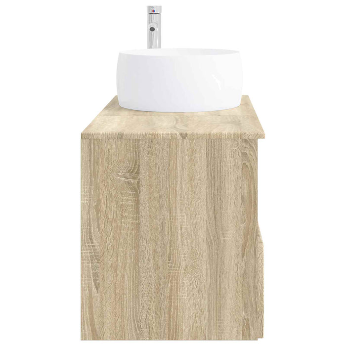 Set de mobilier pentru baie 2 buc. Stejar Sonoma Lemn prelucrat WALTI
